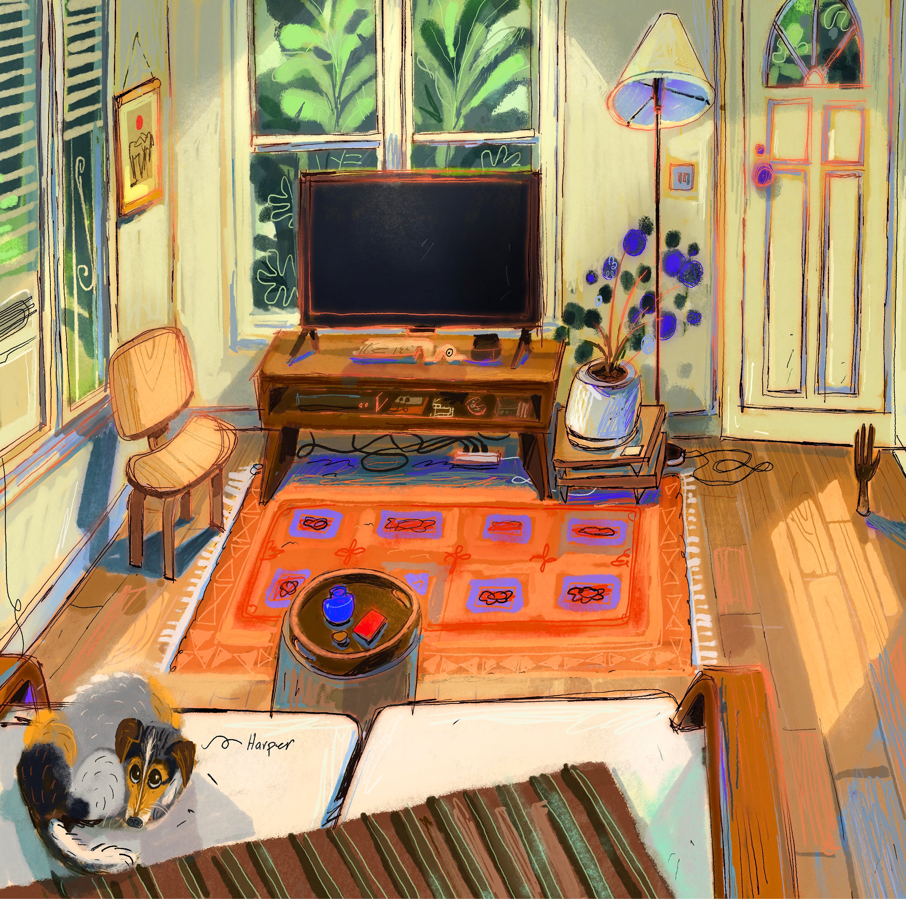 LateAfternoon-Dog sitting
