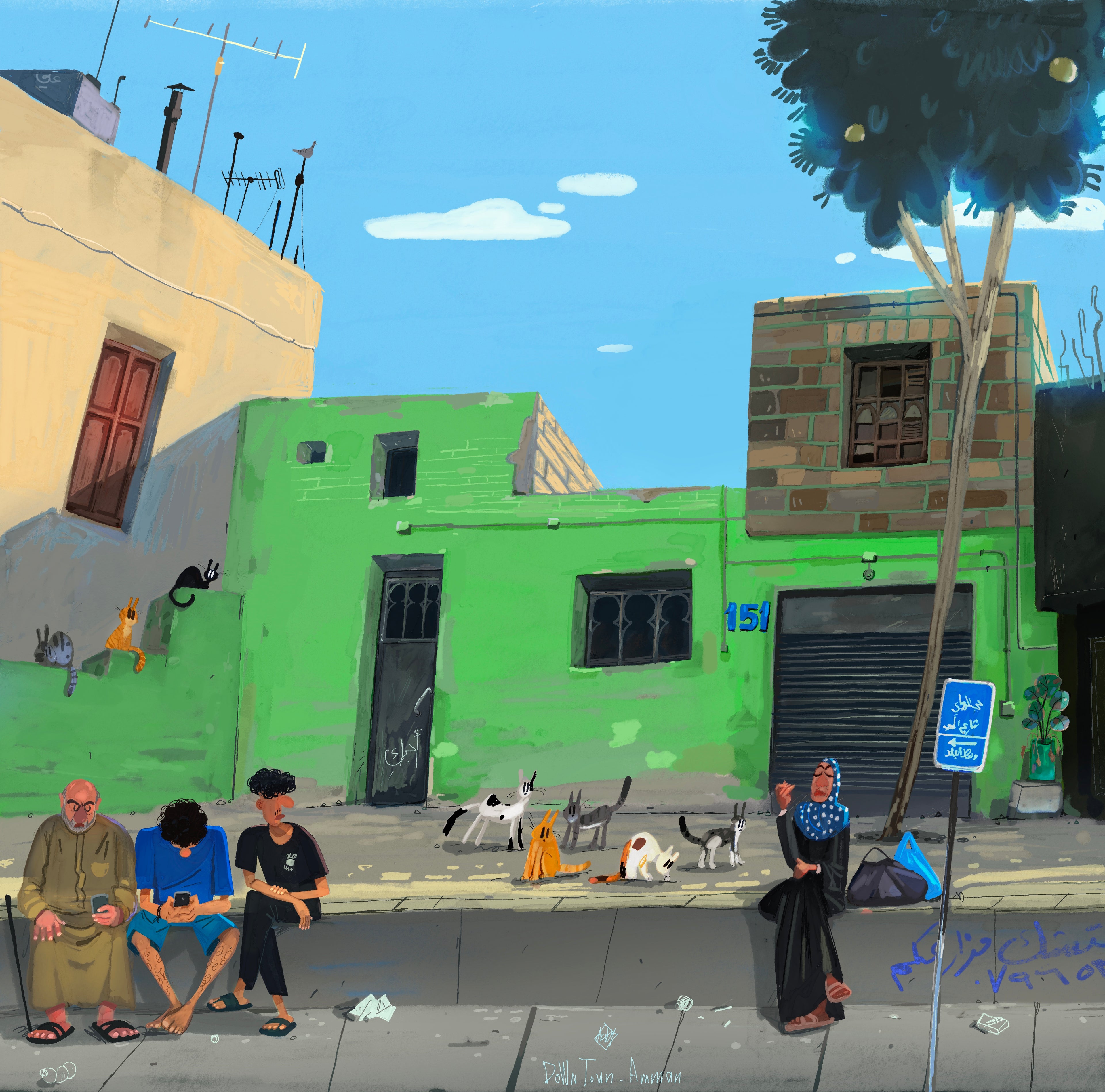 Waiting for the bus